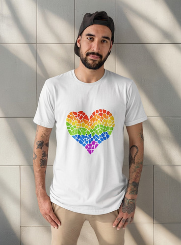 Playera Personalizada Pride Lgbt Orgullo Gay Corazon 2