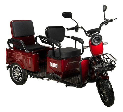 Triciclo Moto Eléctrica Tekno Rojo 800w