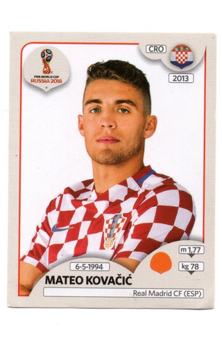 Figuritas De Rusia 2018, Croacia, Buen Estado