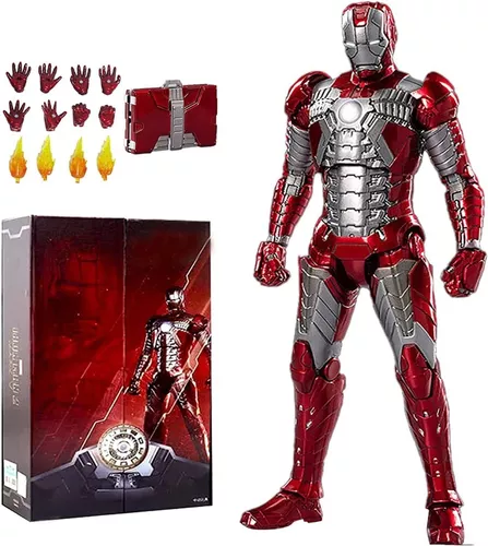 Figura de Colección Marvel Studios: Iron Man Hot Toys con Luz Articulado