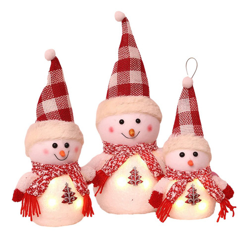 Decoración Navideña, Muñeco De Nieve, Decoración De Mesa