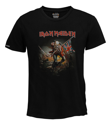 Camiseta Iron Maiden Eddy Trooper Metal Rock Bto
