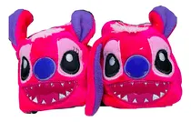 Comprar Babucha Térmica Pantuflas Tela Peluche Stich Rosado Niña