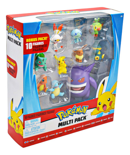 10 Pack De Pokemon Gengar Pikachu Charmander Exclusivo