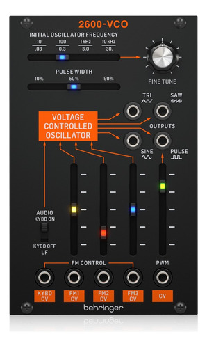 Modulo Eurorack Behringer 2600 Vco Oscilador 16hp