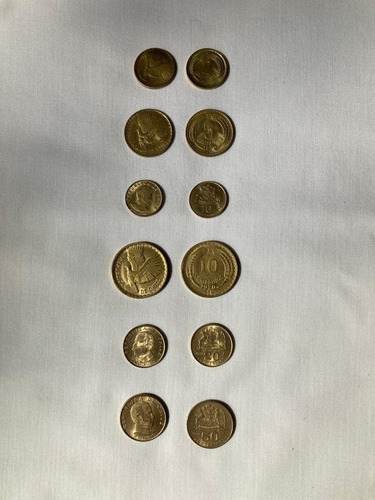 Colección De 245 Monedas Centésimos Chilenos (alumnio Cobre)