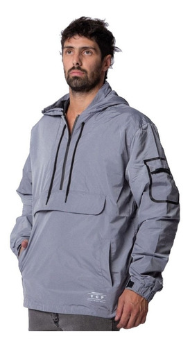 Campera Rompeviento Rompevientos Anorak Vcp Grey 0104