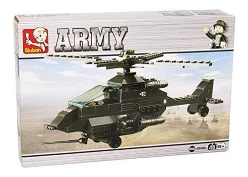 Sluban Army Helicóptero De Guerra Bloques De Construcción Cantidad De Piezas 158