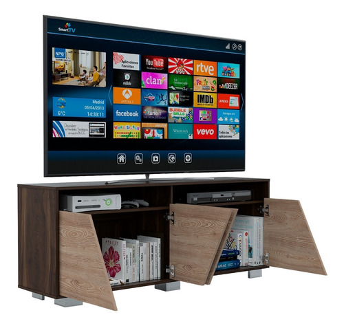 Rack Tv70 + Bar Fraktal - Habano / Miel
