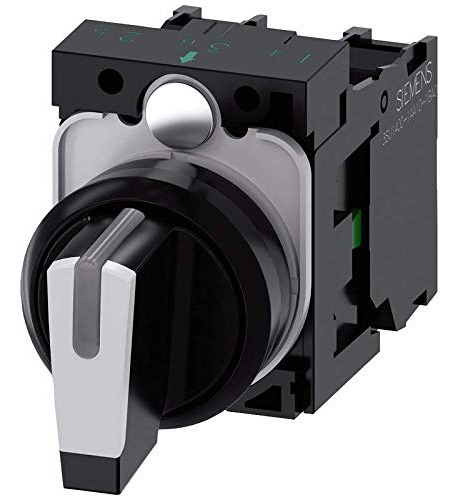 Siemens Selector Switch Io-ii Negro Plastico Grado Blanco