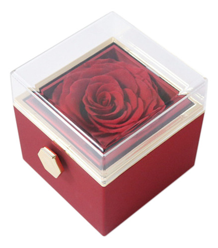 Joyero Giratorio Con Diseño Floral Eternal Rose, Caja De San