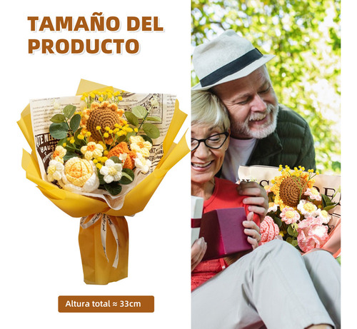 '' Ramo De Tulipanes Tejido A Crochet