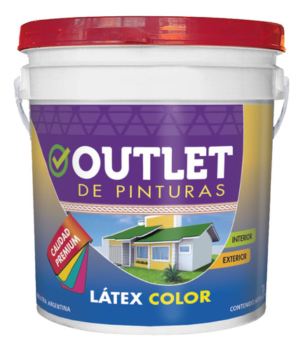 Pintura Latex Color Premium Teja Colonial X 10 Litros