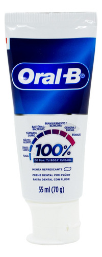 Oral B Pasta Dental Con Fluor 100% De Tu Boca Cuidada Menta