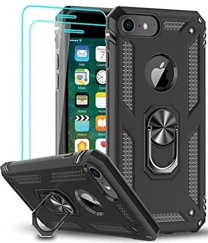 Funda Leyi Military Grade Para iPhone 8 7 6s 6 +2 Protec Neg