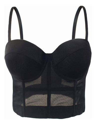 . Bustier Corset Bralette Push Up Sujetador Crop Top Sexy.