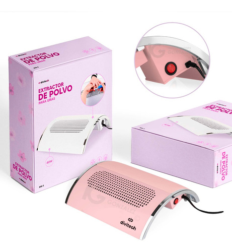 Extractor De Polvo Para Uñas Acrílicas Y Gel Divitech® 858-5