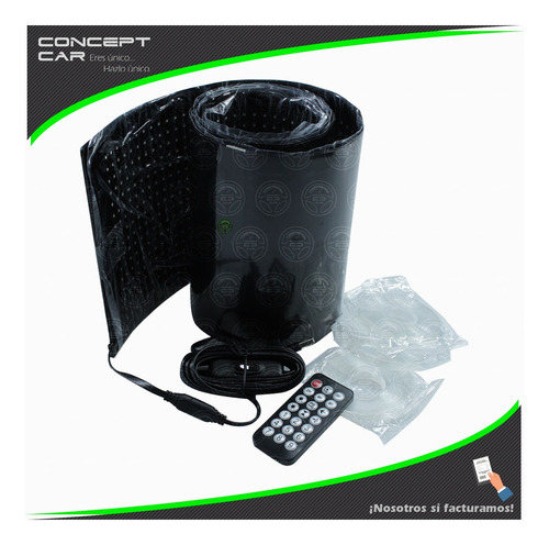 Panel Led Flexible Letrero Rgb Bluetooth Funciones 16x90cm