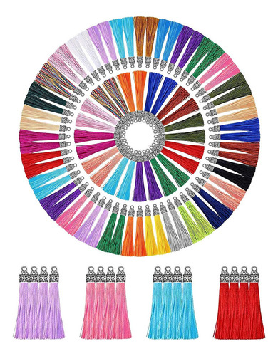 Borlas Para Joyas 100 Piezas Llavero Borla Hecho Borlas Para
