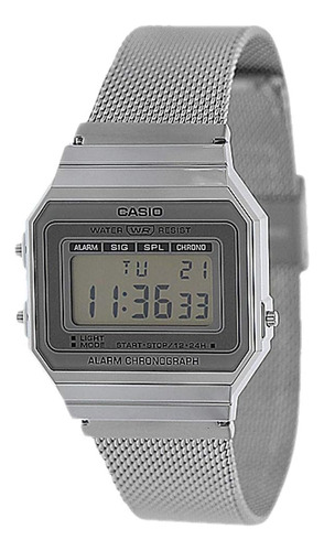 G-shock Casio Vintage A700wm-7avt Plata Talla Única