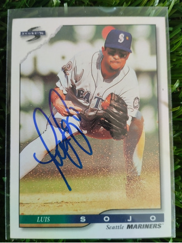 1996 Pinnacle Luis Sojo #475 Autografiada 