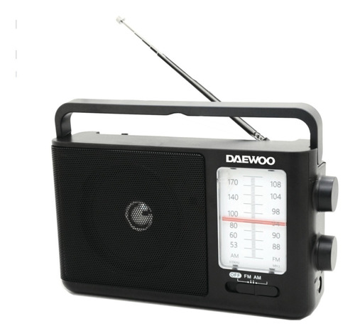 Radio Dual Daewoo Am Fm Pilas 220v Salida Auriculares 