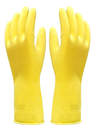 Luva Latex Verniz Silver Amarela Tam Xg Imbat