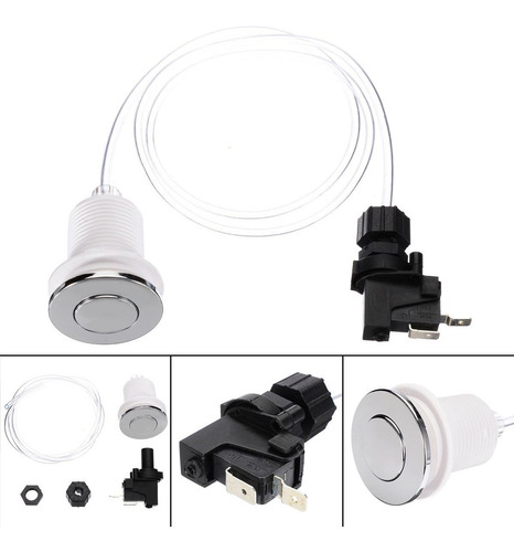 Imagen 1 de 8 de Kit Botón Aire Encendido Neumático Para Jacuzzi Bañera Tina