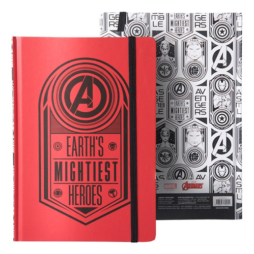 Libreta Rayada Avengers Color Rojo