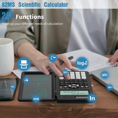 Calculadora Científica Roatee De 82 Ms Con Bloc De Notas Par