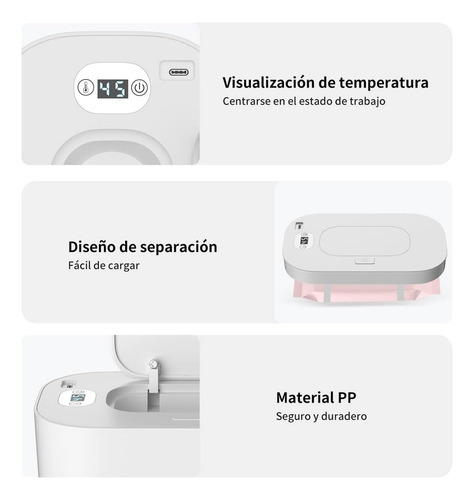 Calentador De Toallitas Húmedas Termostato Usb Para Bebés