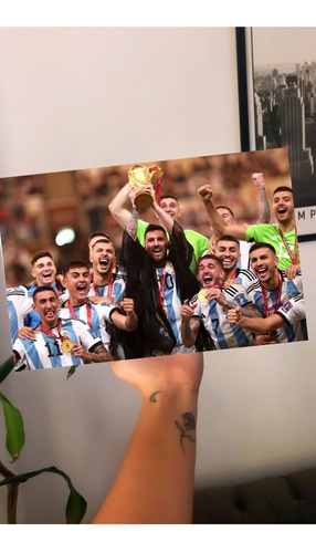 Argentina Campeon Copa Messi Cuadros Varios Modelos 20x30