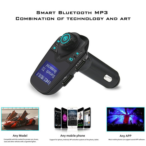 Imagem 9 de 10 de Conector Veicular Bluetooth Celular Mp3 1a. Linha