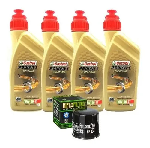 Ölfilter Hiflo HF204 Für Triumph Tiger 800 (2011-2018) – Inkl. 4L Bardahl XTC C60 10W40 Motoröl