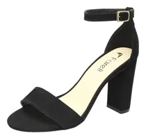 Comprar Zapatilla Sandalia Tacón Ancho Para Mujer I Tacón Ancho Dama