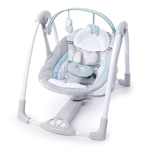 Cadeira de balanço para bebê Ingenuity Abernathy elétrica 11440-ES cinza