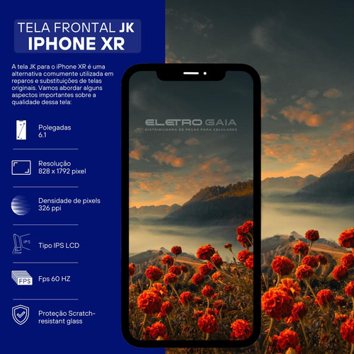 Tela Compativel iPhone XR 6.1 Jk Frontal Display Lcd Premium
