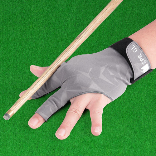 Guante De Billar De 3 Dedos, Guante De Billar De Mano Gris