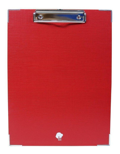 Imagen 1 de 4 de Techmakro Tabla De Respaldo Para Notas Con Clip Color Rojo