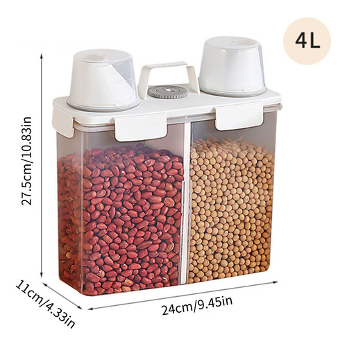 Recipiente Hermético Grande Para Arroz, Contenedor De Cereal