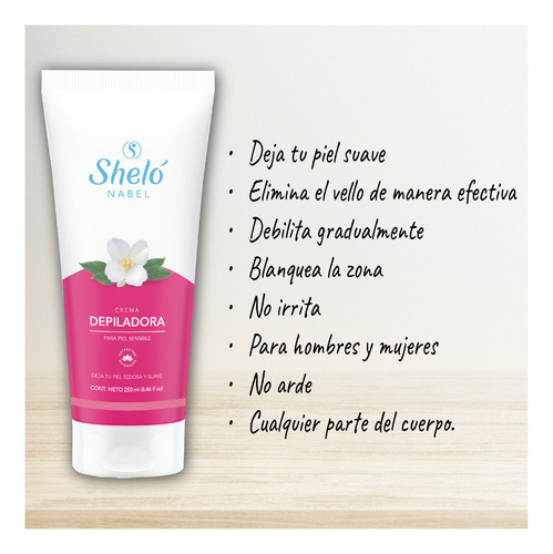 3 Pack Crema Depiladora Sheló Nabel