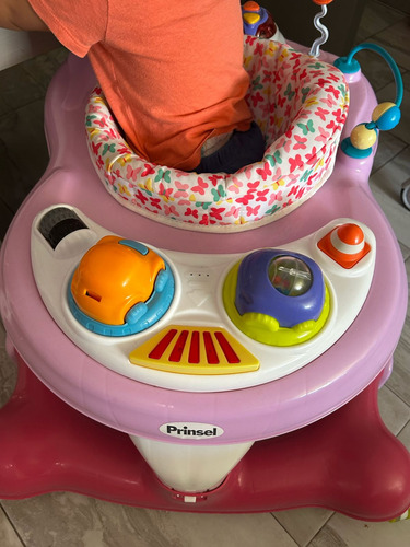 Remato Andadera Mecedora Multiactivity Prinsel 3 En 1 Rosa (Usado)