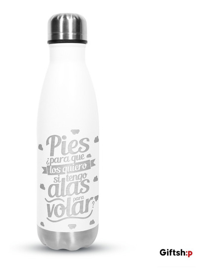 adaysusdetalles Termo Botella de Agua Frida Khalo Jarra 500ML,Regalo Cantimplora Aislado Cafe para Llevar Bidón Botella de Aluminio