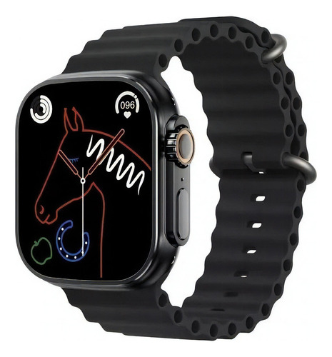 Reloj Smartwatch Series 8 Kd99 Ultra Smart Watch, 8, color negro, correa negra