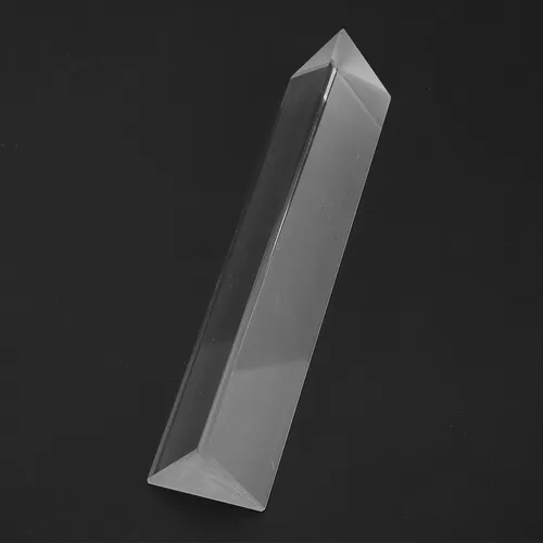 Prisma Triangular De Vidrio Óptico – 20x20x20 Mm – Ángulo De 60° – Ideal Para Experimentos De Luz Y Refracción