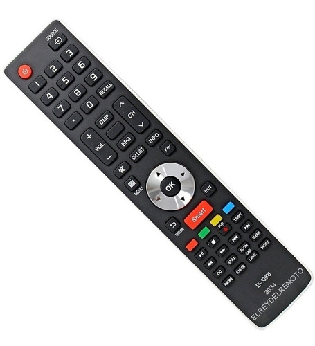 Imagen 7 de 8 de Control Remoto Er-33905 Led Smart Tv Bgh Ble3213rt Ble4213rt
