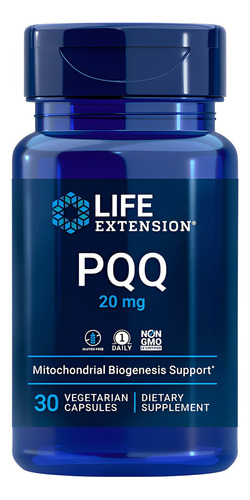 Pqq Caps 20mg Life Extension 30 Capsulas 2un Sabor Sem Sabor