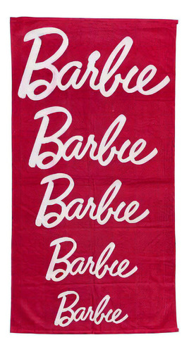 Toalha De Banho Personagens 70x1,35 Cor Barbie Barbie
