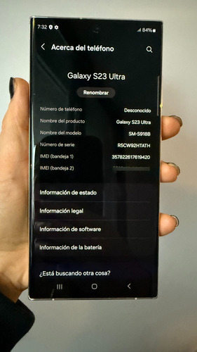 Samsung Galaxy S23 Ultra 512 Gb | 12 Gb Ram | Casi Nuevo (Usado)