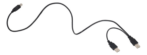 Cabo Usb 2.0 Duplo Macho Para Padrão B Macho Y 80 Cm Para Im